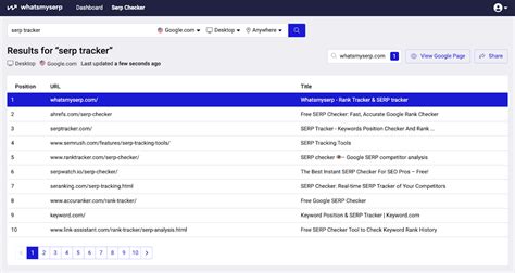 Free SERP Checker: Fast, Fresh Data Every Time .